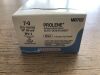 ETHICON M8702 Prolene Suture Blue Monofilament 7-0 BV-1 24in, MS/4 (12/Box)(X)