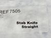 MSP Lot of 3 Stab Knife Straight  7505   Exp.2024-05  (Q29) 7505 Stab Knife Straight
