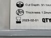 STRYKER Ezout Blade Pack, 44mm  7812-044-001K   Exp.2023-02  (Q18) 7812-044-001K Ezaut Blade Pack, 44mm