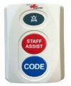 RAULAND R4KPB23 Rauland Responder SLIM Dual Button Code ST  Telemetry