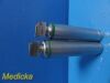 2X Valuemed LED Greenline & Heine Halogen Fiber Optic   Laryngoscope Handle