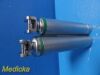 2X Valuemed LED Greenline & Heine Halogen Fiber Optic   Laryngoscope Handle