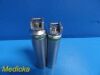 2X Valuemed LED Greenline & Heine Halogen Fiber Optic   Laryngoscope Handle