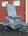 Electric Spa Bed w Original White Upholstery Power Base, Manual Back, and Manual Foot Exam Chair