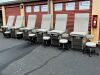 Electric Spa Bed w Original White Upholstery Power Base, Manual Back, and Manual Foot Exam Chair