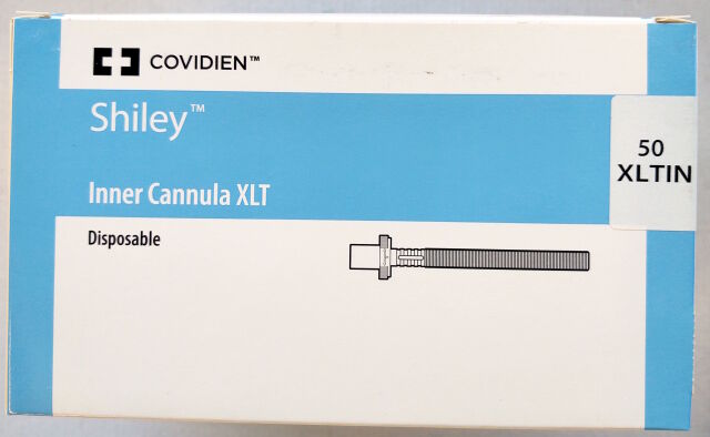 COVIDIEN 50XLTIN Shiley Inner Cannula XLT - Disposable - 5.0mm I.D. (2026/03) BOX of 10