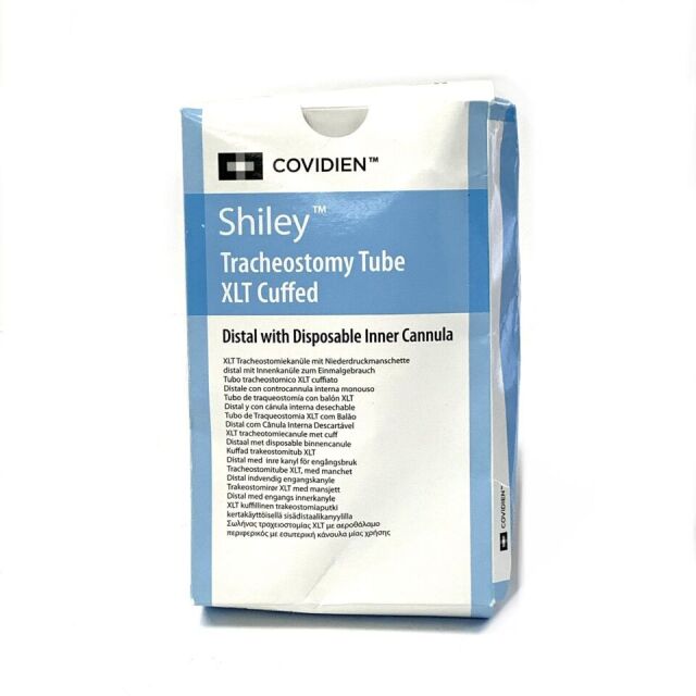 COVIDIEN 60XLTCD REF 60XLTCD, SHILEY TRACHEOSTOMY TUBE XLT CUFFED, EXP 2022-05