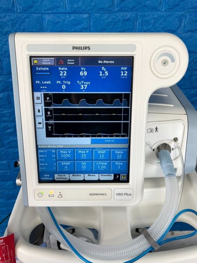 PHILIPS 1x  V60 Plus YOM 2020 with HFT 334hours used only Ventilator