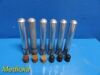 HAMILTON 6X  Bell GSK Vanguard Series Stainless Steel Tube Inserts+Cushions