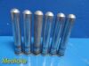 HAMILTON 6X  Bell GSK Vanguard Series Stainless Steel Tube Inserts+Cushions