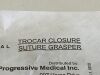 PROGRESSIVE MEDICAL Trocar Closure  PMICTCSG    Exp.2024-01  (B23 ) PMICTCSG Trocar Closure
