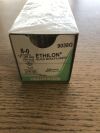 ETHICON 9038G Ethilon Black Monofilament 8-0, 12in CS175-8 (12/Box)(X)