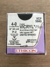 ETHICON VCP504G VICRYL Plus Antibacterial w/ Irgacare MP Undyed Braided 4-0, 18in (12/Box)