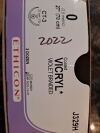 ETHICON J329H: 0 27in Coated VICRYL VIO BRD SA CT-3 26/BX Sutures