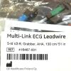 GE REF 416467-001 Multi-Link ECG Leadwire 5-ld V2-6, Grabber, AHA, 130 cm/ 51 in