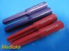 4X Cardinal Health Drucker P/N 7713100 Kit Tube Adapters, Red & Purple