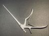 SYMMETRY SURGICAL 58-0117 Micro Kerrison Rongeur, Detachable, 40dg Up, 1mm, 7"