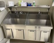 Steris Amsco Flexmatic Double Bay Scrub Sink - Venture Medical