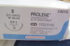 ETHICON Ref: C821G PROLENE Polypropylene Monofilament Suture, Blue, CT-1 Needle, Size 0, 8"-18", Exp. 07/2021 & 09/2022 BOX of 16 Sutures