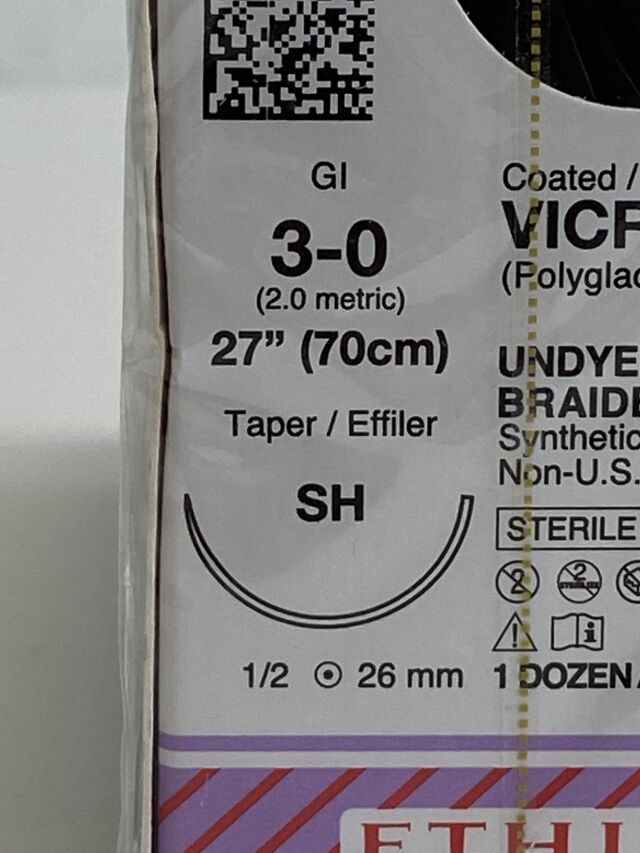 ETHICON Box of 12 Vicryl Rapide  VR416   Exp.2026-06  (H31 ) VR416 Vicryl Rapide