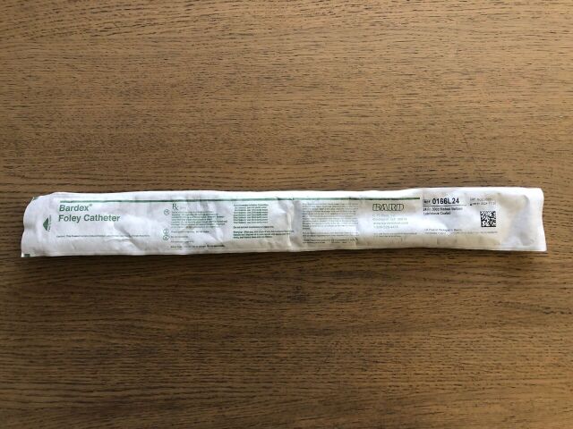 BARD 0166L24 Bardex Foley Catheter 24F