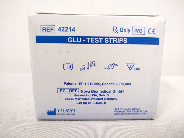 New Nova Statstrip Xpress Stat Glu Test Strips 42214 Stat Strip Express 20231105 Box Of 