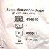 MEDICAL TECHNIQUE 4940-90 ZEISS MICROCOPE DRAPE, EXP 2025-01