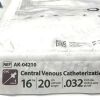 ARROW AK-04210 CENTRAL VENOUS CATHETERIZATION KIT, EXP 2022-11