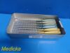 LIFE INSTRUMENTS 6X  American Rainbow Curettes Tray, 10