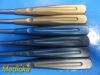 LIFE INSTRUMENTS 6X  American Rainbow Curettes Tray, 10