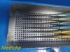 LIFE INSTRUMENTS 6X  American Rainbow Curettes Tray, 10