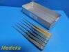 LIFE INSTRUMENTS 6X  American Rainbow Curettes Tray, 10
