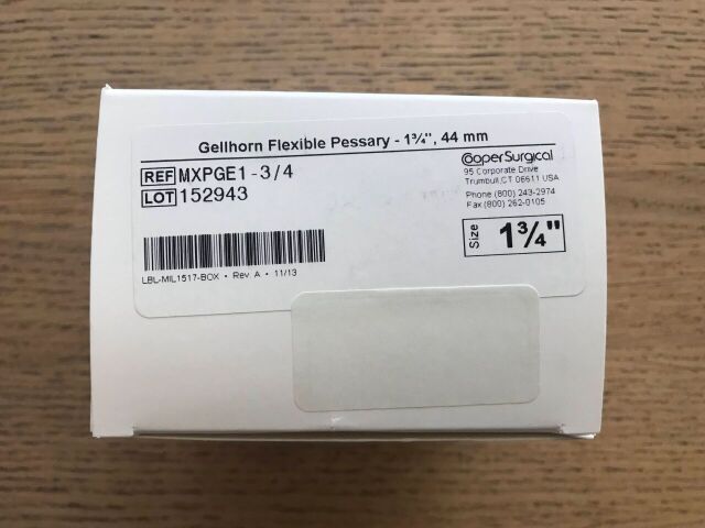 COOPER SURGICAL MXPGE1-3/4 Gellhorn Flexible Pessary Size: 1 3/4in x 44mm