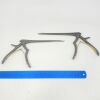 INTEGRA RB4753 Ruggles Lot of 2 Stealth Micro Kerrison Rongeurs, Small, Improved, 3mm Bite, 10mm, Angled 40 Degrees Up