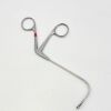 RICHARD WOLF ( 8211.195 ) Double Spoon Forcep, Horizontal Opening, Curved 100 Deg Up, 86mm WL