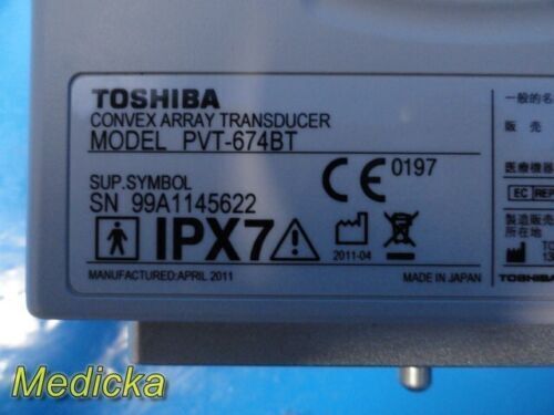 TOSHIBA 2011  PVT-674BT Convex Array Ultrasound Transducer