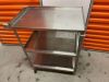 LAKESIDE 3 tier 4-wheels roll a round stainless steel cart Instrument Cart