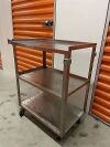 LAKESIDE 3 tier 4-wheels roll a round stainless steel cart Instrument Cart