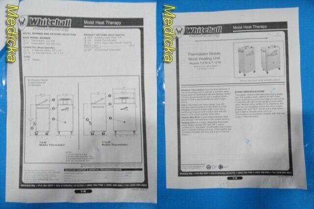 WHITEHALL 2021  Mfg Ref # T12M0004 Thermolator Mobile Moist Heating Unit