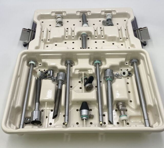 KARL STORZ 27717G-1 Karl Storz Endoscopy Tray with 15 Instruments, Trocars and Cannulas