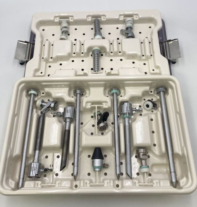 KARL STORZ 27717G-1 Karl Storz Endoscopy Tray with 15 Instruments, Trocars and Cannulas