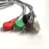 EDAN EL05DASY 5 lead Snap AHA reusable ECG cable REF EL05DASY for Edan iT20 Telemetry Transmitter Bedside Monitor
