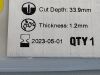 STRYKER Ezout Blade Pack ,50mm  7812-050-001K   Exp.2023-05  (M46) 7812-050-001K Ezout Blade Pack, 50mm