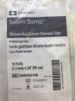 COVIDIEN 8888265108 Salem Sump Silicone Dual Lumen Stomach Tube Radiopaque Line 10Fr/Ch (X)