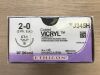 ETHICON J345H VICRYL Coated Polyglactin 910 Suture 2-0 (3Ph. Eur.), CT-1 36mm  (36/Box)