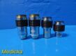 Lot of 4 Swift Microscope assorted  Objectives, (1.25,0.25,0.65,0.10)