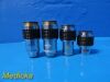 Lot of 4 Swift Microscope assorted  Objectives, (1.25,0.25,0.65,0.10)