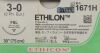 ETHICON JOHNSON  JOHNSON Box of 3 Dozen J&amp;J Ethicon ETHILON 3-0 1671H - 163302 RT