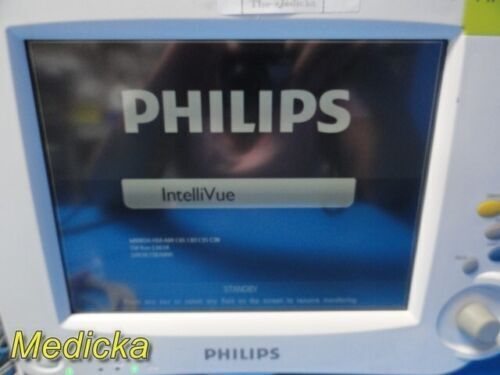 PHILIPS MP30 ,W/ M3001A Module Nellcor SpO2 & Leads, Print ~Patient Monitor