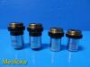 4 x Bristol Microscope Objectives (MN # 771340, 771663,772278, 772475)